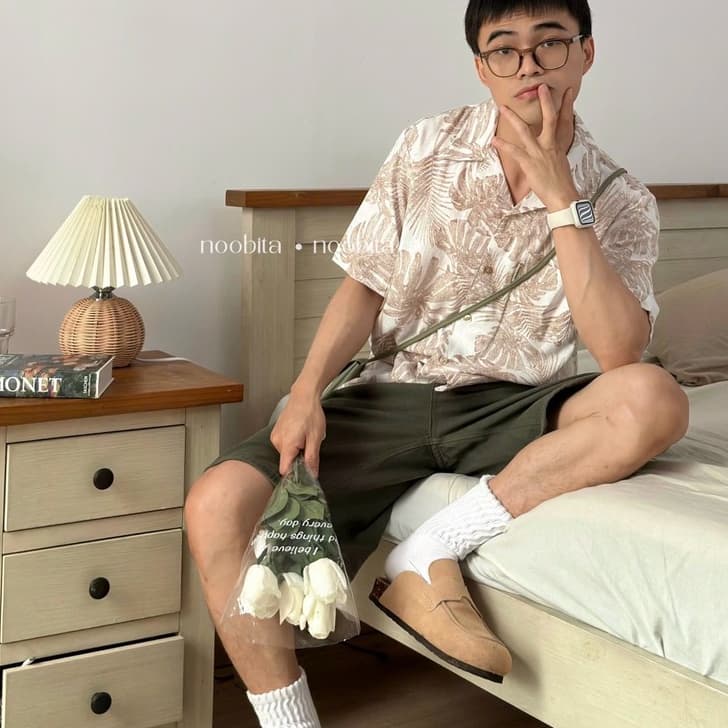NOOBITA - Sơ mi tay ngắn cổ vest 8212